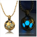 Football Gold Pendant Matel Glow In The Dark Cheap Necklace 2016